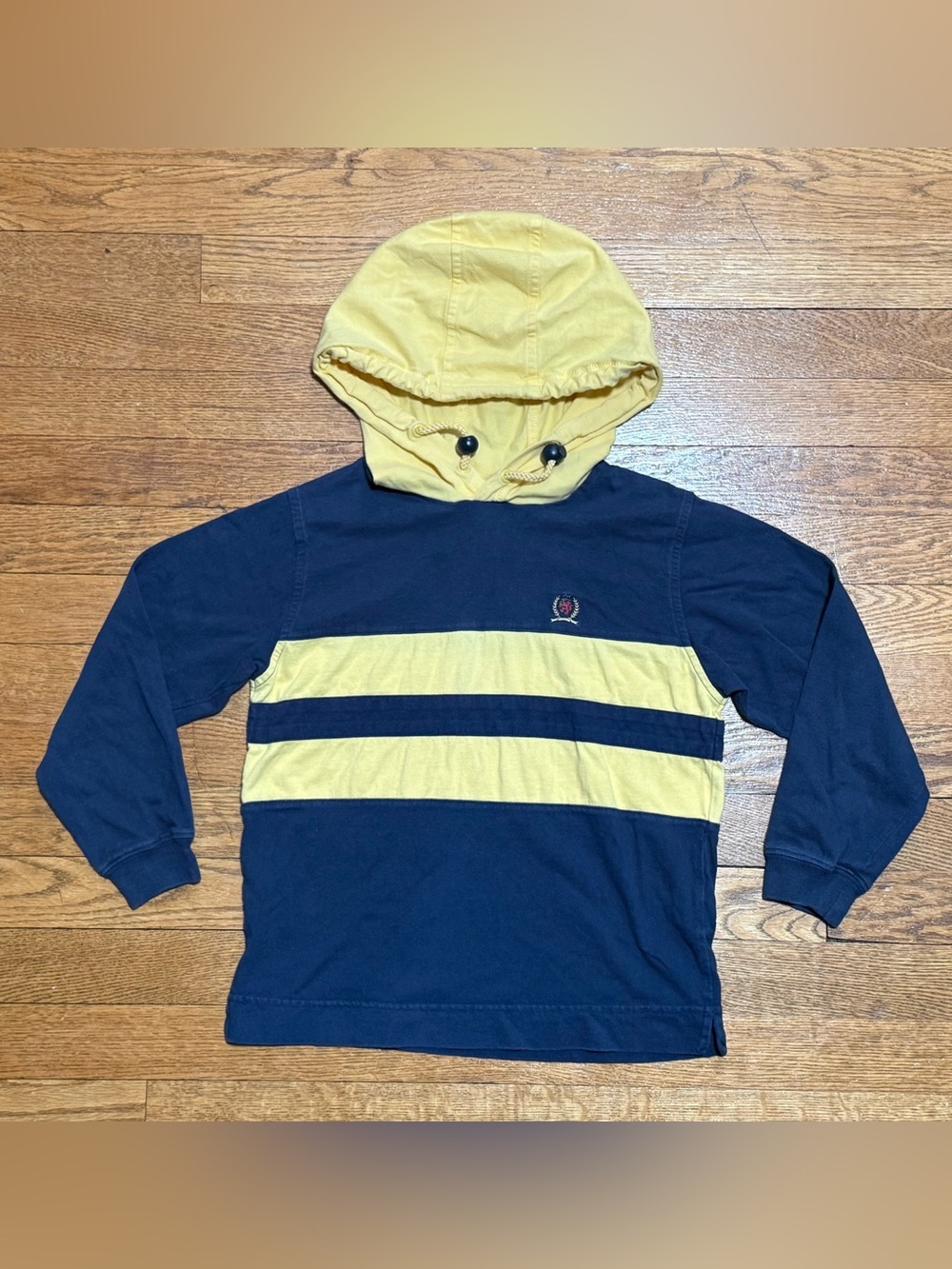 Vintage 90s Boys (Size: 6) Tommy Hilfiger Long Sleeve T-Shirt Hoodie EUC